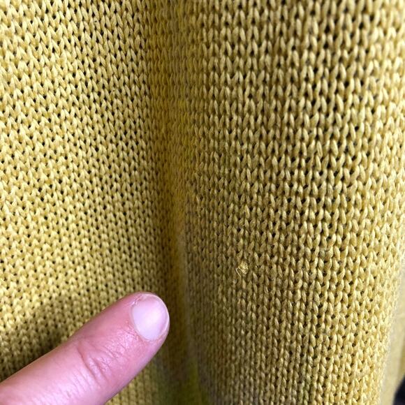 Hatch Alison gold yellow mixed knit midi sweater dress size 1 or Small - Picture 9 of 16